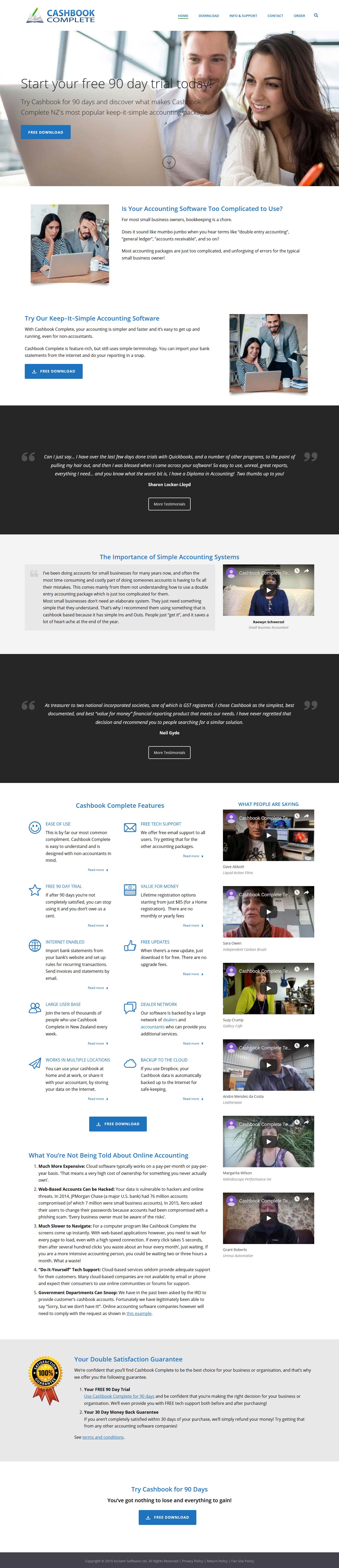 Website design for Acclaim Software